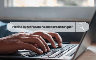 Preciso colocar o CBO no cadastro da função?